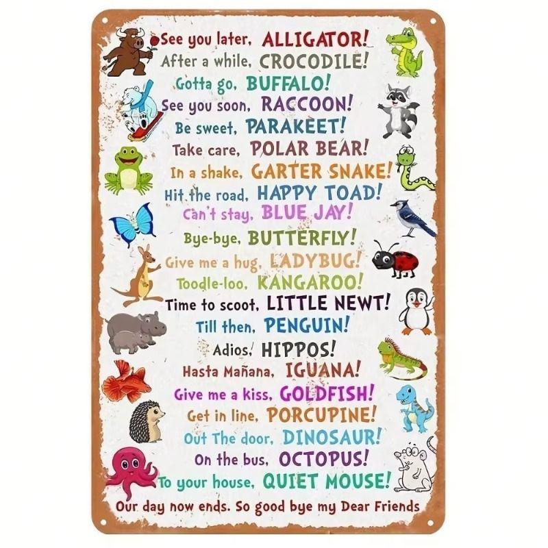 Klassisk vintage plåtmålning present till vänner rumsdekor