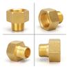 1Pcs 1/8 1/4 3/8 1/2 3/4 Hex Bushing Connectors Reducer Water Gas Adapter Durable Pipe Fitting