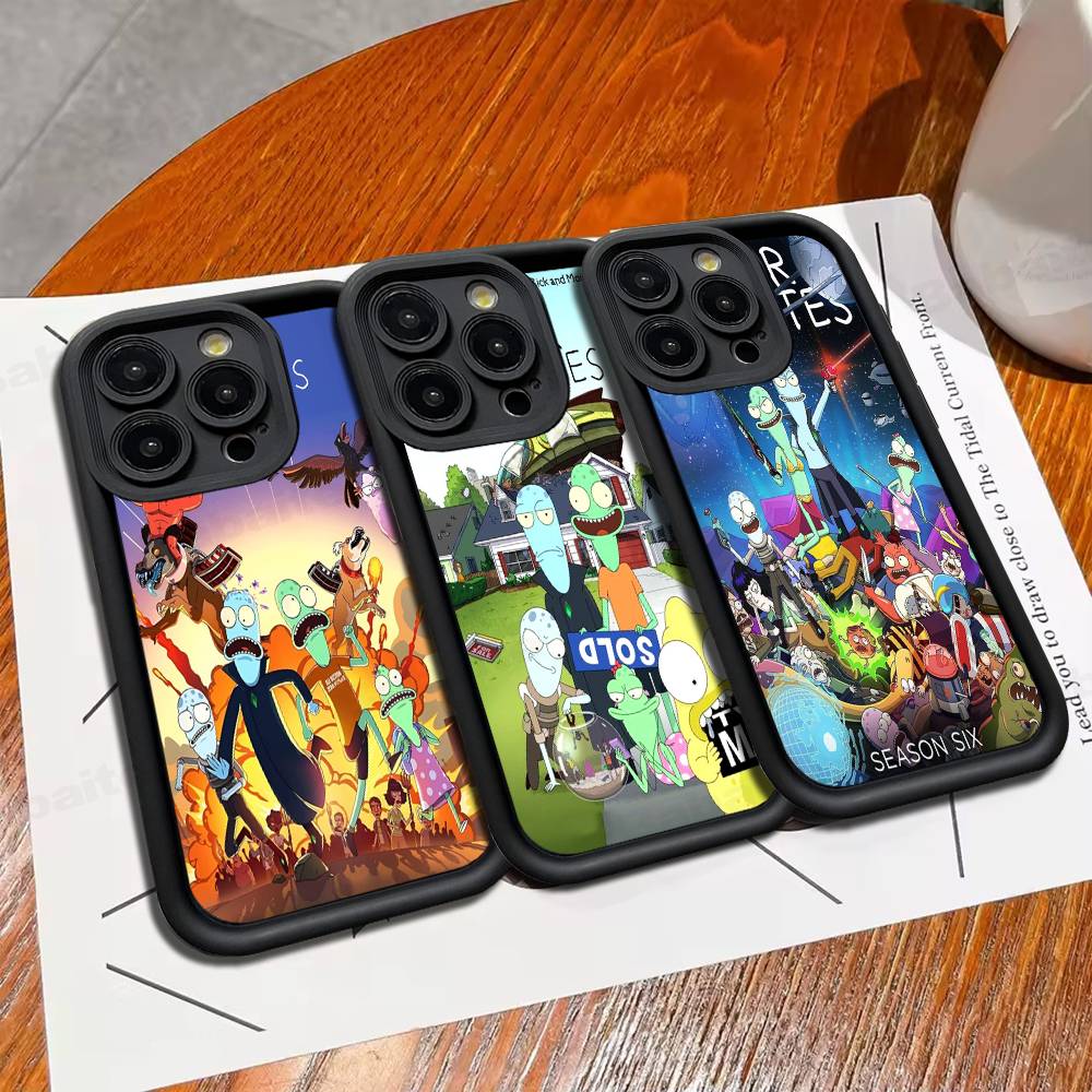 S-Solar O-Opposites Cartoon Phone Case For IPhone 17 16 15 14 13 12 11 Pro Max Plus Mini Luck Cover
