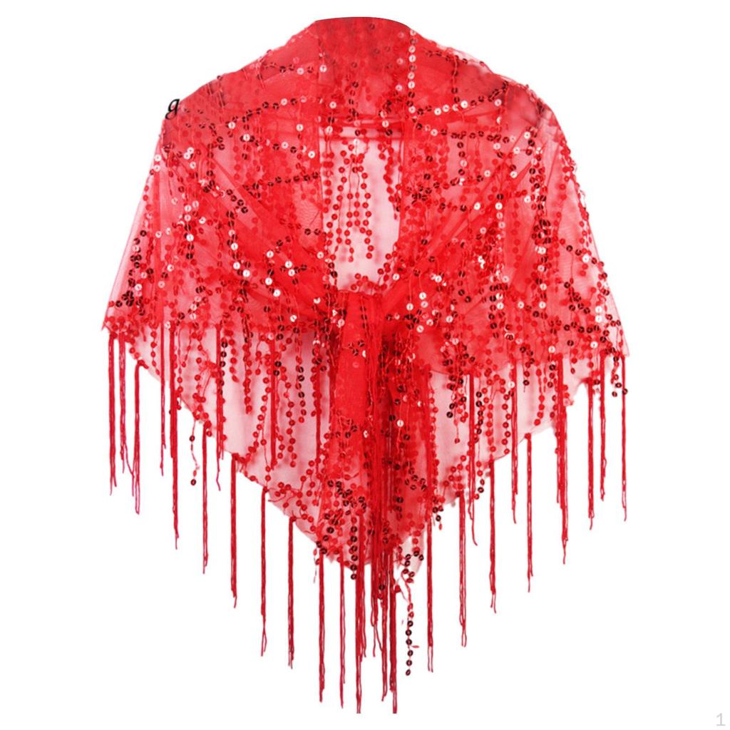Elegant Women's Sequin Shawl Wrap for Special Occasions