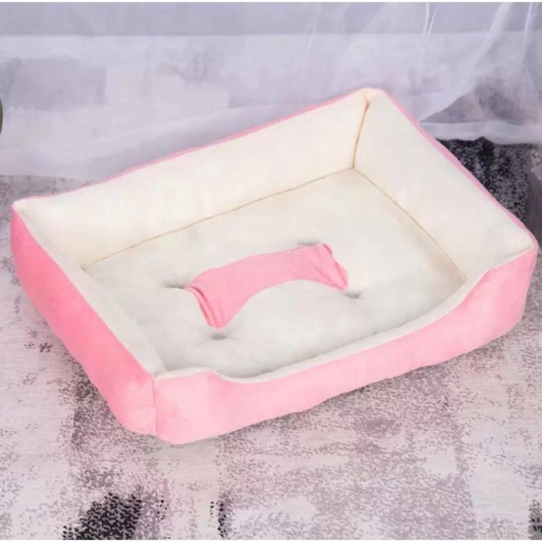 Soft Pet Bed Flannel Thickened Pet Fleece Dog House Soft Fleece Nest Dogs Baskets Mat Puppy Kennel For Cat Breathable Pets Bed