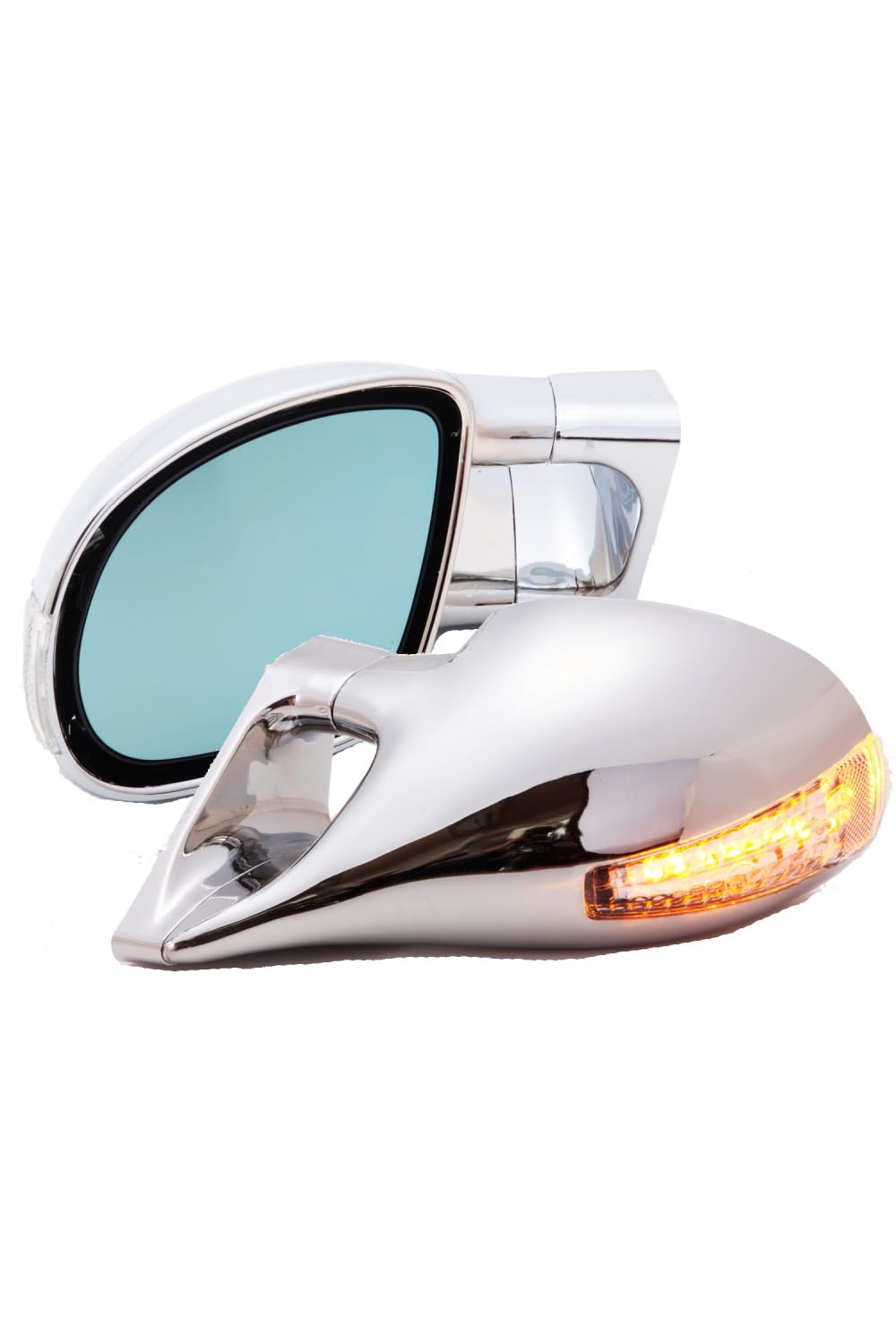 

DTM2 LED Mirrors, Chrome, Manual, Left-Hand Drive, 1993-Up Ford Ranger