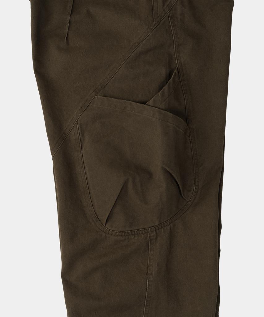 SLOWACID Out-Pocket Pintuck Pants [Khaki Brown]