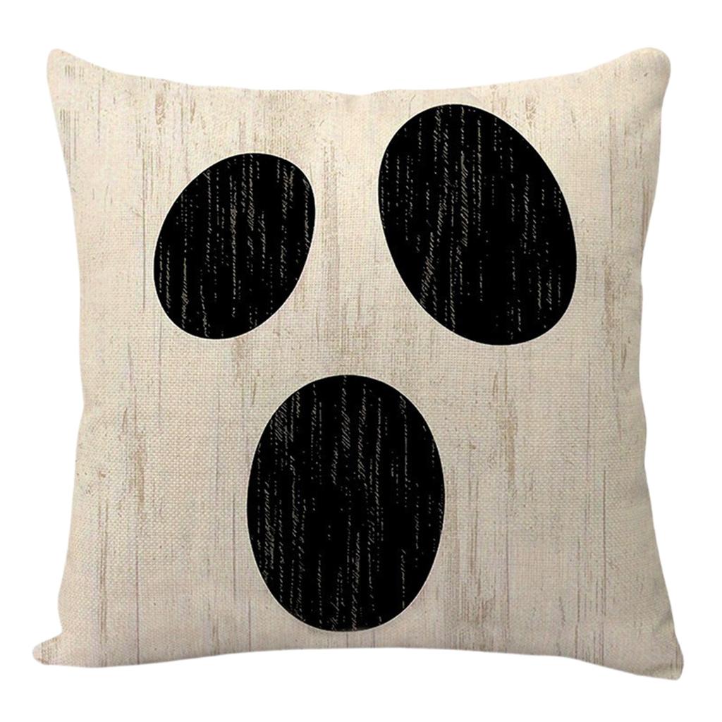 Home Decoration Halloween Theme Funny Face Printing Pattern Cushion Covers For Sofa Bedroom Car Pillow Covers