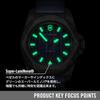 Victorinox I.N.O.X. Automatic Wristwatch Waterproof Men's Blue Dial Blue Rubber Strap Carbon Composite Case Multi-Tool Set 5-Year Warranty Screw-Down