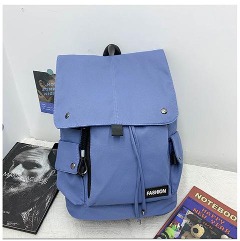 Schoolbag Korean trendy cool multi-functional large-capacity backpack junior high school college student backpack boys locomotive backpack