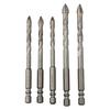High Speed Eccentric Drill Bit Set for Glass Tiles 5pcs Tungsten Steel Alloy