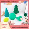 Four Elements Little Tree House Coral Wooden Stackable Building Blocks for Children's Pretend Play