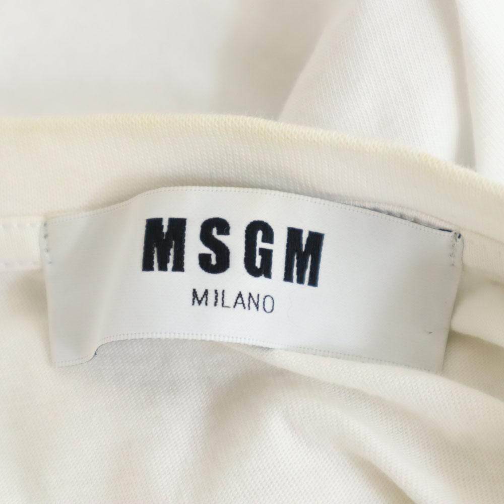 MSGM Made In Italy No Sleeve Cut XS White Women Used