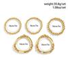 Heart Pendant Bead Stacking Bracelet Set Fashion Jewelry Minimalist Accessories Multi Layer Adjustable Bracelets for Women Girls Trend Charm Gift