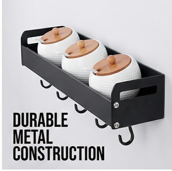 Spersonalizowany wiszący regał kuchenny, konstrukcja bez wiercenia, warstwowy aluminiowy półka do ociekania naczyń i przypraw