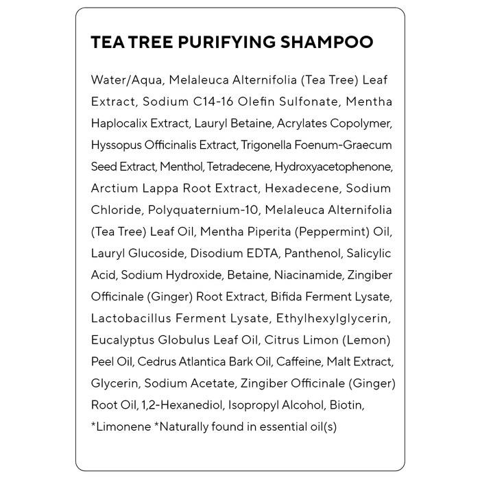 [AROMATICA] Tea Tree Purifying Shampoo 400ml - Organic, for Oily Scalp, Sulfate-Free