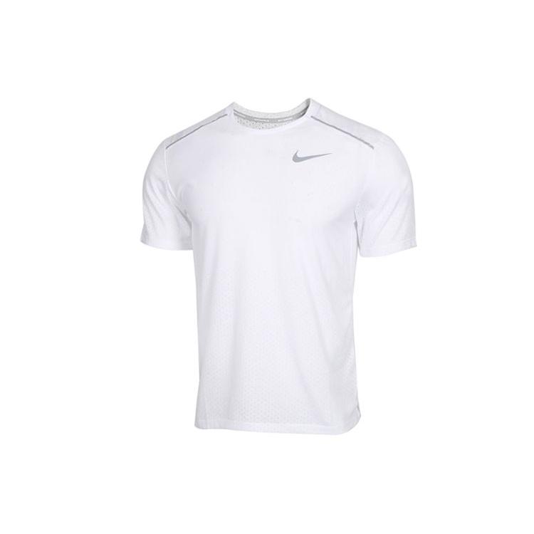 Nike T Shirts Men's Crew Neck Moderate Straight Fit AQ9920-100