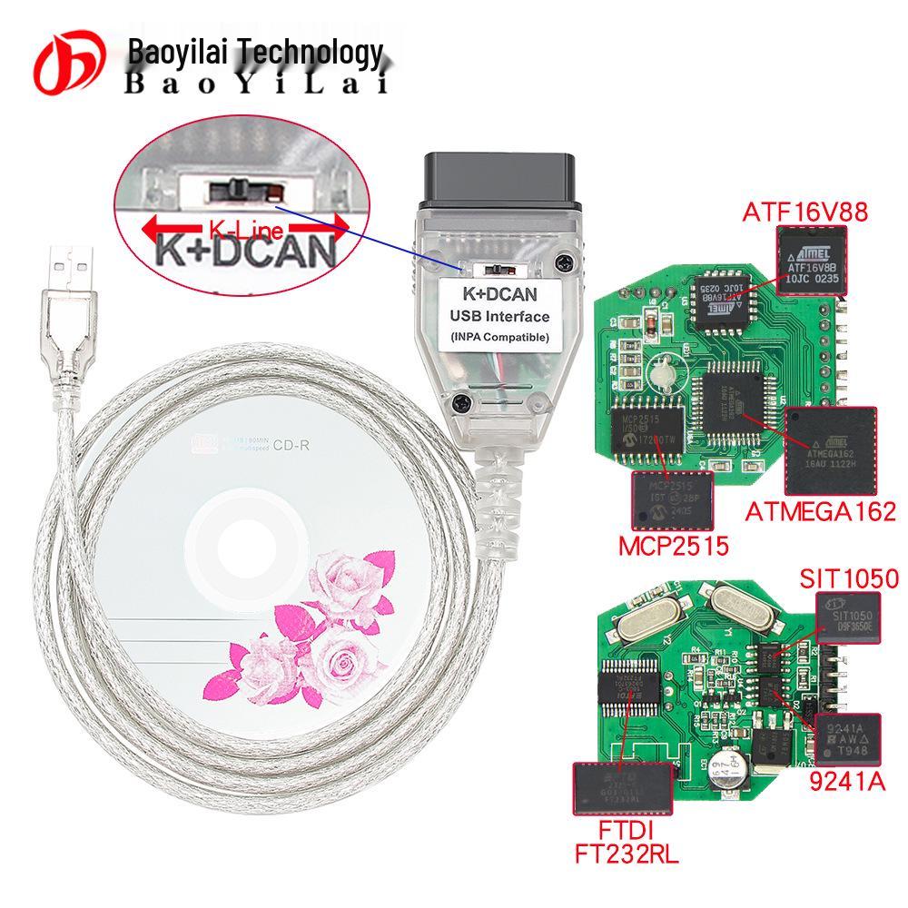 INPA EDIABAS BMW E Chassis K+Dcan כלי אבחון תקלות נסתרות