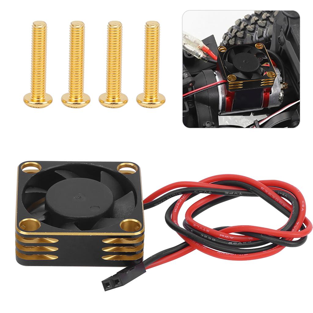 30x30mm Aluminum Cooling Fan 28000RPM Used for RC540 Brushless Motor Accessory PartsGold