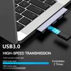 60W Fast Charging USB 3.0 Hub Splitter 4-in-1 with Type-C Port Plug and Play Compact for Laptop PC MacBook