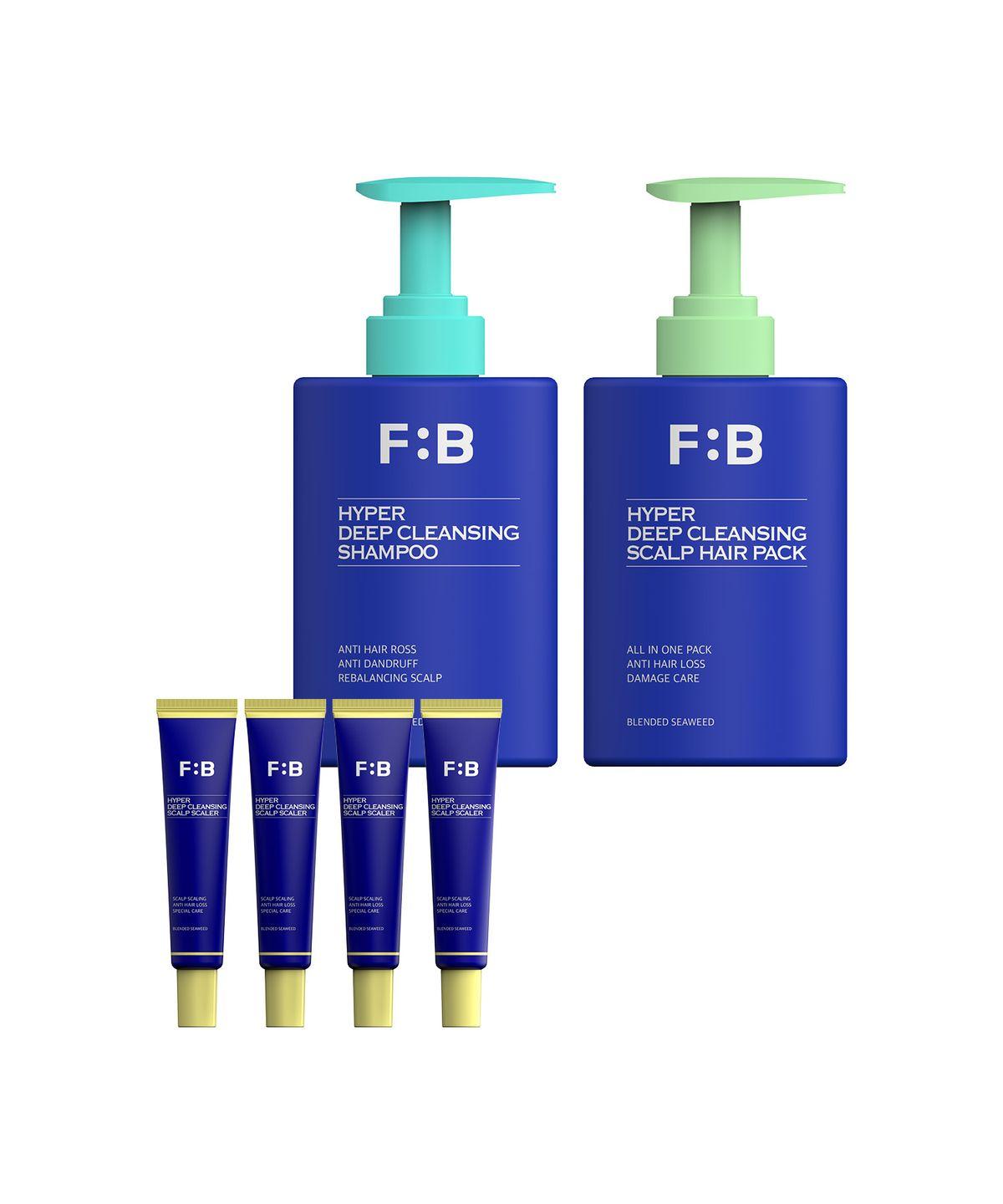 Hyper Deep Cleansing Shampoo + Scalp Hair Pack + Scaler Set