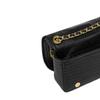 Moschino Logo Slide Chain Zipper Pocket Lambskin Crossbody Shoulder Bag Small Women Bags Black 2322-A7536-8002-1555