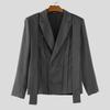 INCERUN Autumn Men Notched Lapel Long Sleeve Oversized Casual Thin Blazer Coats