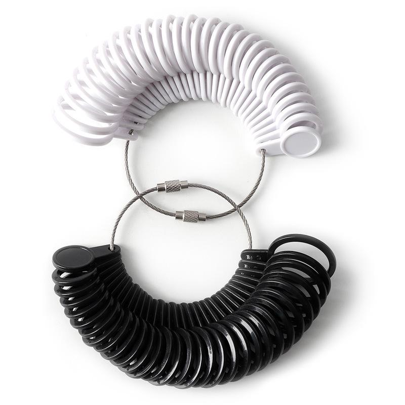 US Ring Sizer Tool - Plastic Finger Measurement for Ring Sizes