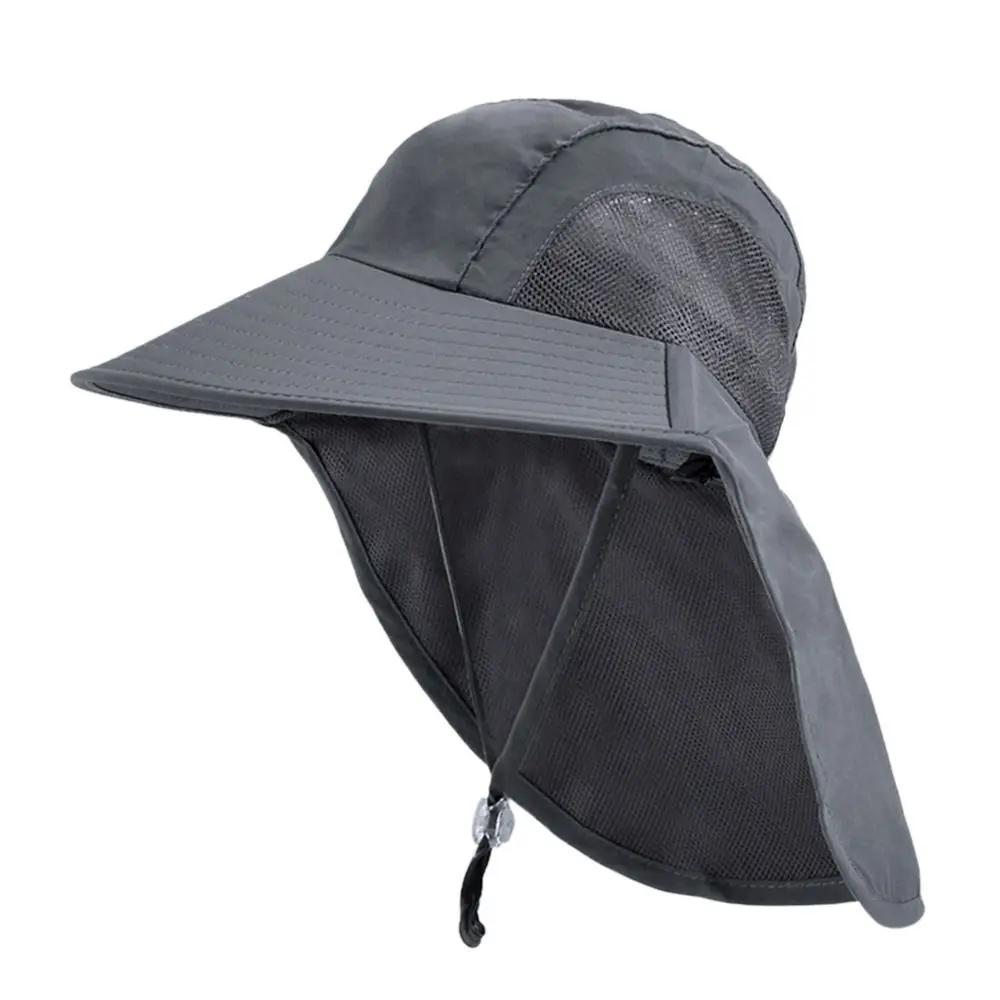 Adjustable Sun Hat Outdoor Beach Cap Boy Girl UV Protection Sun Hat Wide Brim Cap Children Bucket Hats Boy Girl Wide Brim Cap