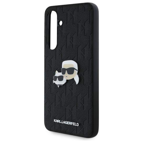 Karl Lagerfeld Klhcs24Fepgklkcpk Sam S24 Fe S721 Black Hardcase Monogram Karl&Chaoupette Head Pin