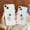 Couple Cat Dog Astronaut Suitable for Apple 14 Pro Mobile Phone Case iPhone13 Transparent Cartoon 15 Anti-drop