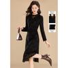 Kebier Elegant Lace Patchwork Slim Midi Dress
