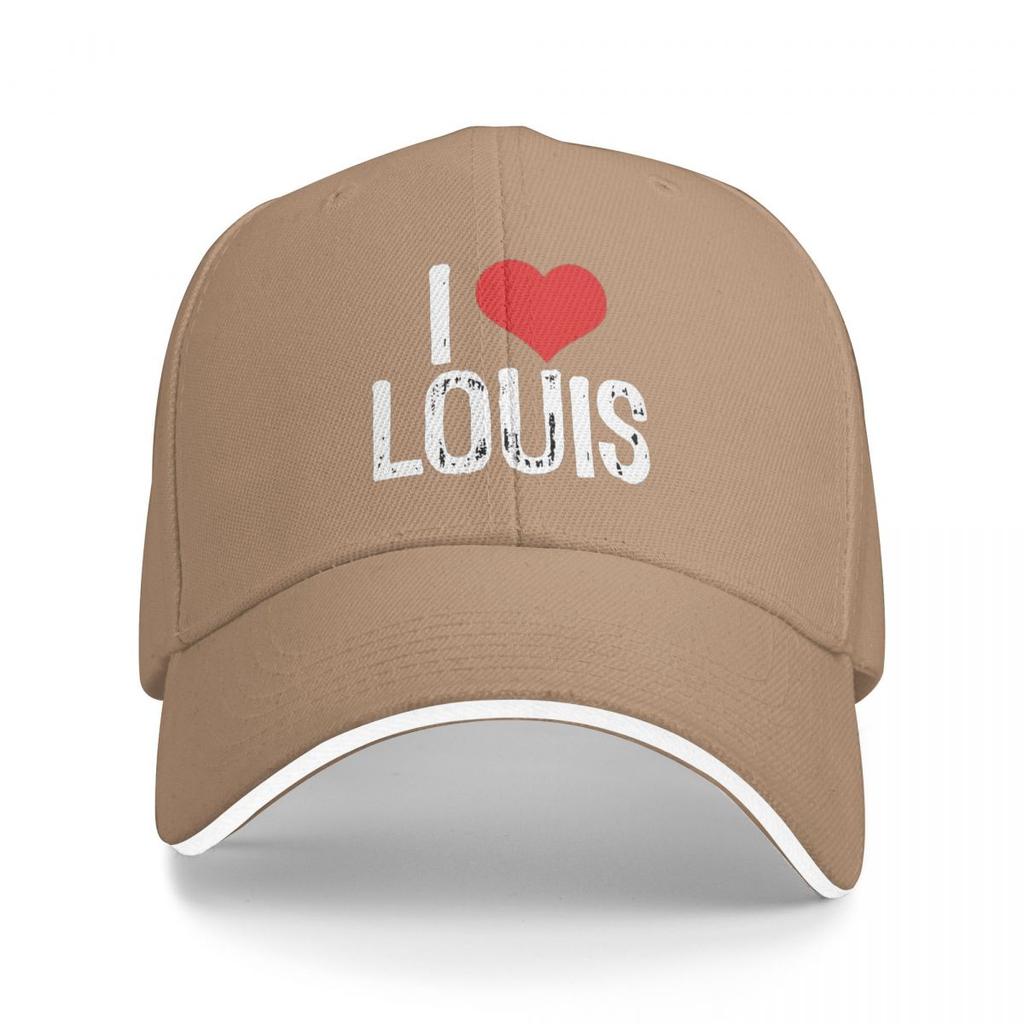 Ich liebe Louis Tomlinson Baseballkappen Snapback Baseballmützen Atmungsaktiv Lässig Kappe Outdoor Unisex