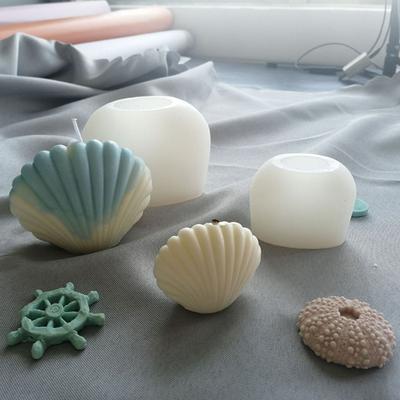 Oceano 3D per Stampo in Silicone per Sapone Shell Stampo per Fare Candele Fondente Caramelle Torta al Cioccolato Decorazione Strumenti Fai da Te