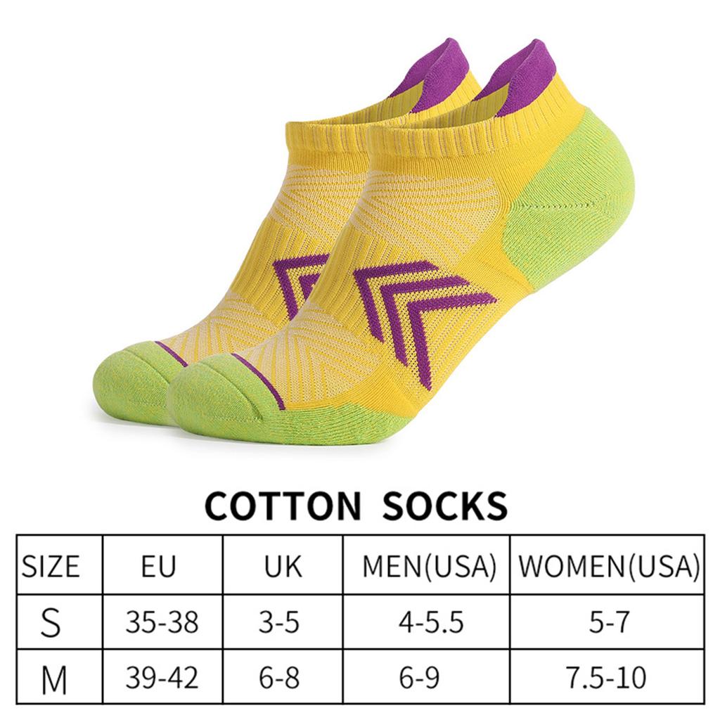 Women"s Running Socks Padded Sports Socks Ankle Socks Breathable Cotton Socks