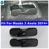 Seat Under Heat Floor Air Conditioner AC Duct Vent Outlet Cover Trim Fit For Mazda 3 Axela 2014 - 2018 Car Interior Accessories