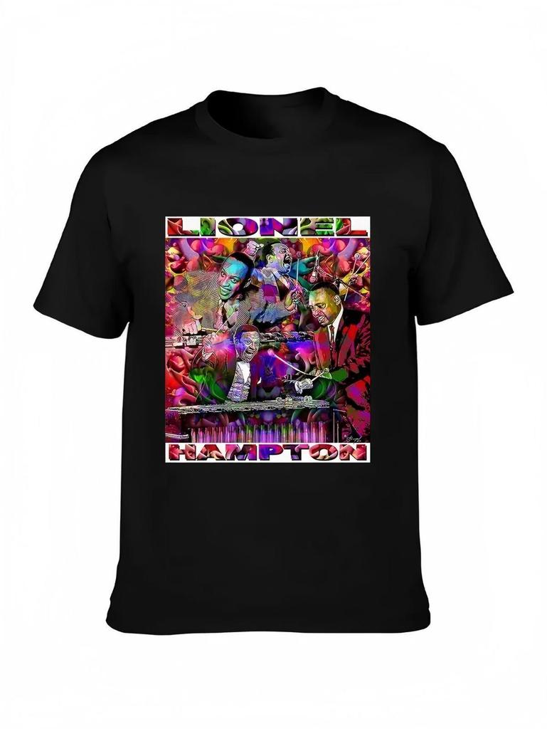 Lionel Hampton Jazz Psychedelic Portrait T-Shirt