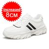 Elevator Shoes for Man Height Increase 8/10CM Luxury Sneaker Leather Men Hidden Heels Height Casual Leather Shoes Big Size 36-46