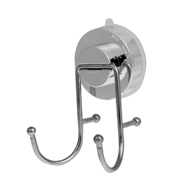 6Pcs Edelstahl selbstklebende Badezimmer Wand Tür Halter Haken Aufhänger Haken