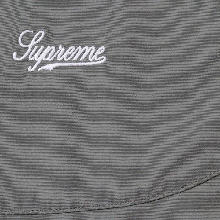 Supreme Contrast Piping Track Jacket Grey