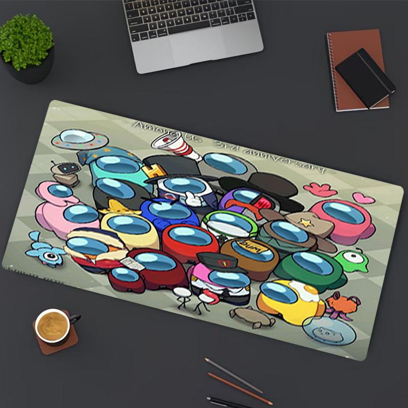 Among Us Print Mouse Pad, for Keyboard Pad Laptop PC Mat for Office Home Use, Desk Decor, Perfect Birthday Gift for Gamers