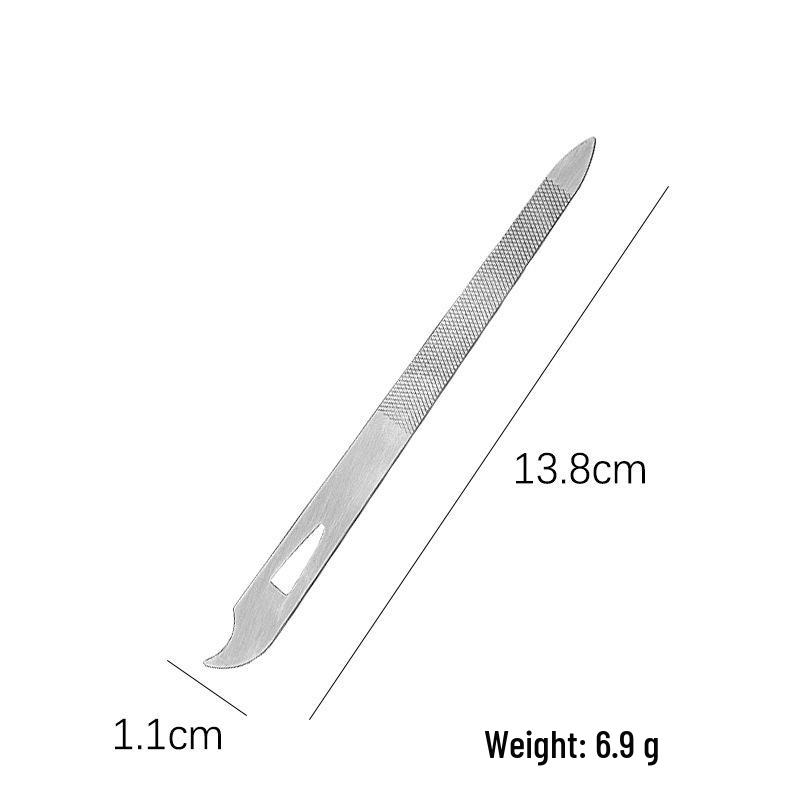 10-Piece Stainless Steel Pedicure Set: Dead Skin Fork, Double-headed Nail Cleaner, Foot Planer, Scraper, Ear Pick