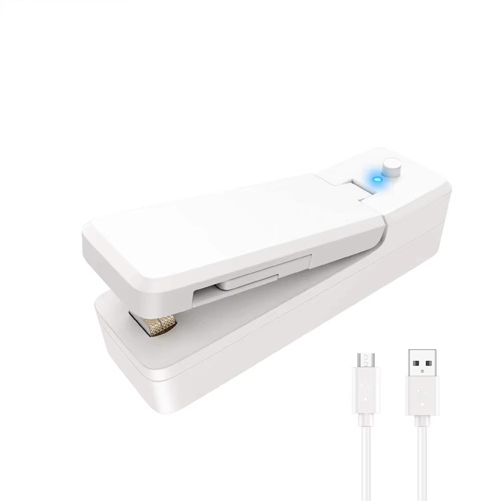 

Mini Bag Sealer 2 in 1 Rechargeable Portable Bag Vacuum Heat Sealer&Cutter for Plastic Snack PVC Bags Outdoor Picnic Campaign