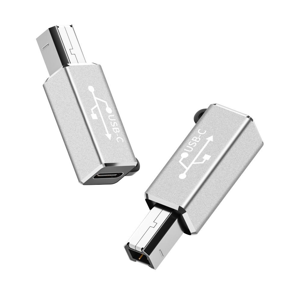 Type-C Female to Square Port Adapter for Printer and Electric Piano Connection