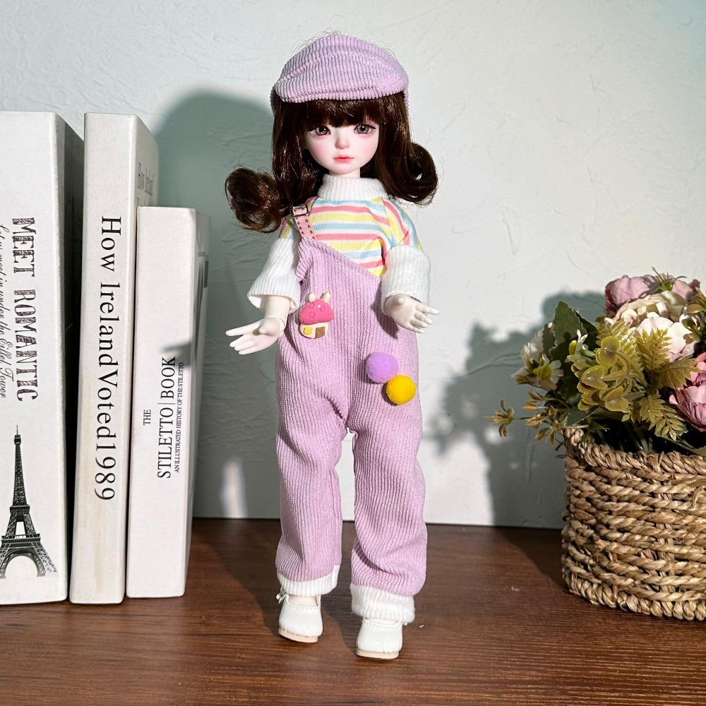 1/6 BJD 23cm Doll 30cm Doll Clothes DIY Doll'S Overall Sweet Doll Wear  Cotton Doll