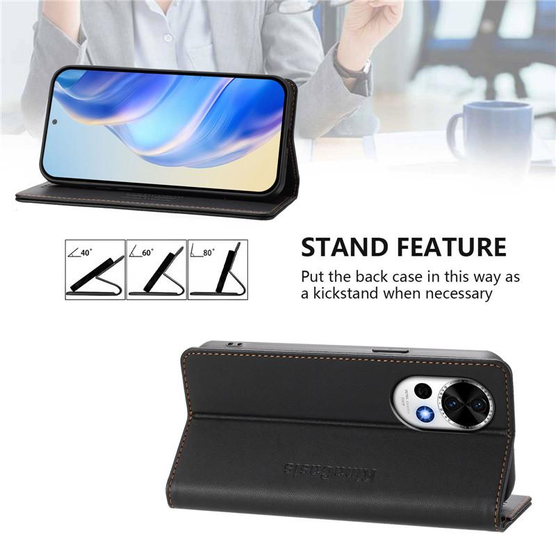 Luxury Anti-thef Wallet Flip Cover Phone Case For Huawei Nova 13 Pro Y70 Plus Y90 12 12S 12i 4G Leather Cases Magnet Solid Coque