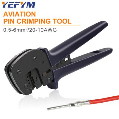 Luftfahrt / Hochleistungs-Starterklemmen-Crimpzange YEP-166 0,5-6mm²/24-10AWG vertikales Crimpen elektrisch YEFYM Werkzeuge