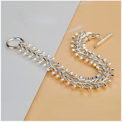 Wide Bracelet13mm20cm Women 100 %Solid 925 Sterling Silver Mesh Bracelet Charm Silver Jewelry Gifts 