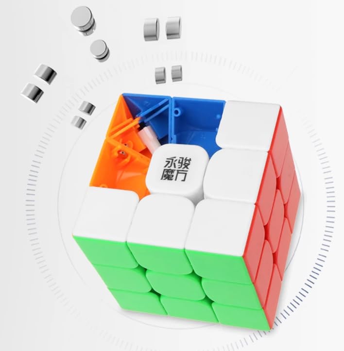 Spin Gear Yj Magic Cube Yulong V2 3x3 with Built-in Magnet