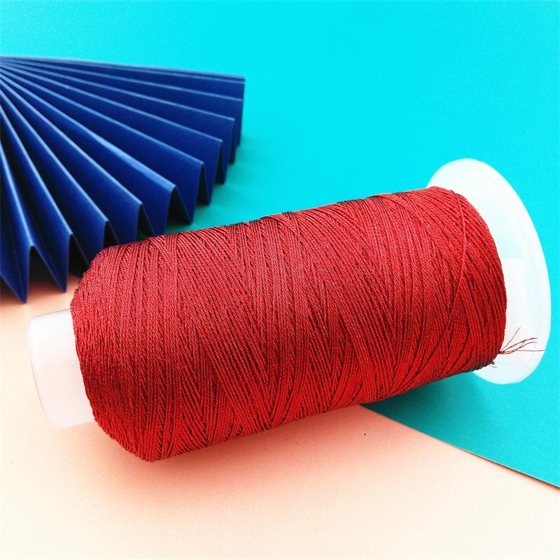 DIY Iridescent Gold & Silver Thread Core Yarn for Handmade Tassels, Bracelets, Necklaces, and Macrame.