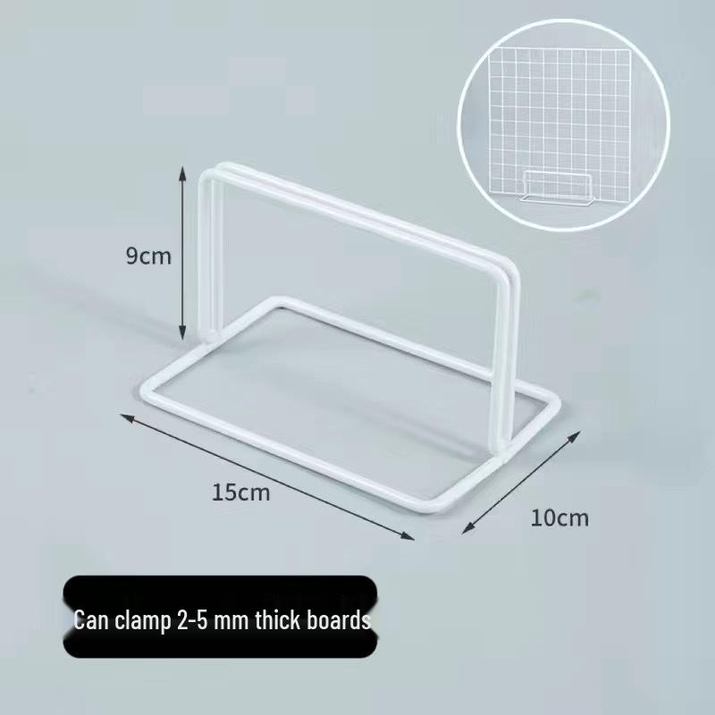

Movable Vertical Iron Mesh Grid Display Stand for Desktop Support