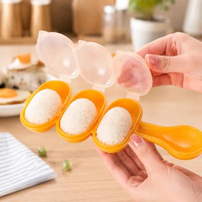 Baby Food Maker Rice Ball Mold Set with Non-Stick Mold and Rice Paddle for Homemade Round Shaped Rice Balls and Baby Meals Preparation