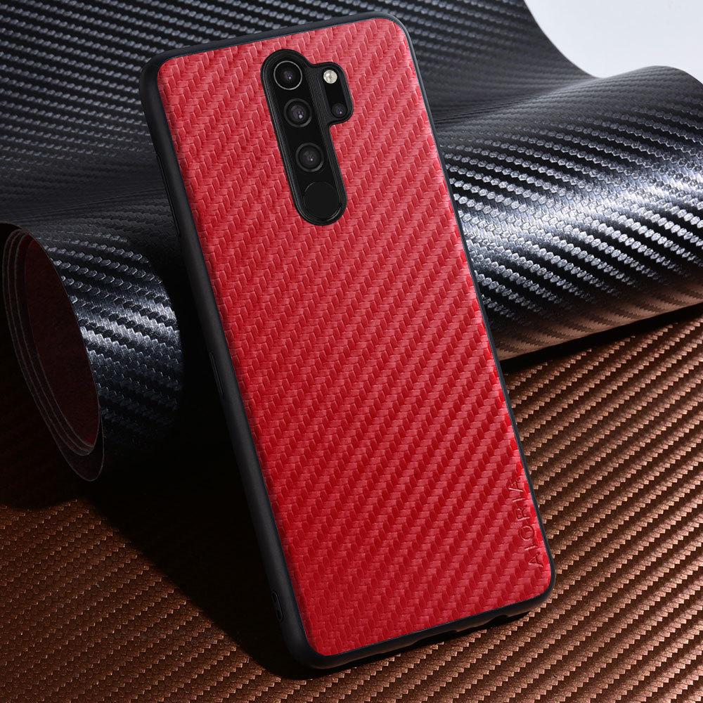 Carbon Fibre Texture Phone Case for Redmi Note 8 Pro Fashion Design Soft Back Cove Case Funda for Redmi Note 8T