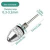 Self-Centering Electric Grinder Chuck with Three-Jaw Twist Drill Bits
